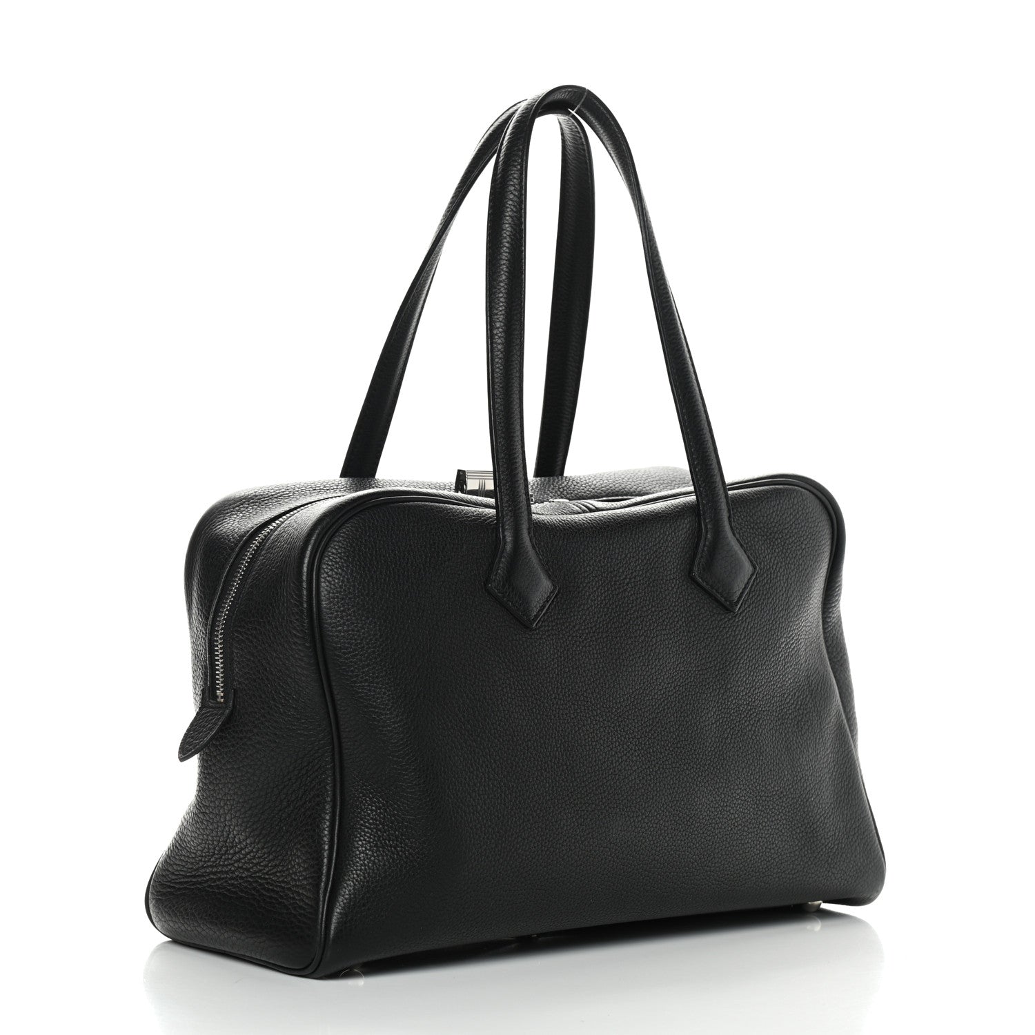Hermes Taurillon Clemence Victoria II 35 Black 3 of 9
