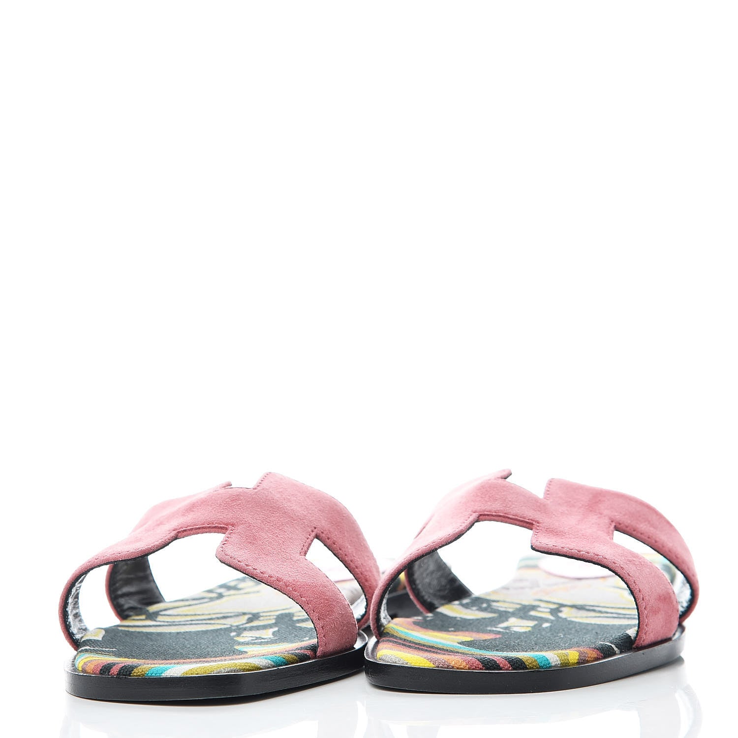 Hermes Suede Goatskin Oran Sandals 36 Rose De Venice 3 of 7