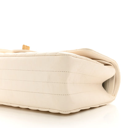 Chanel Aged Calfskin Chevron Quilted 2.55 Reissue 225 Flap White 9 of 9