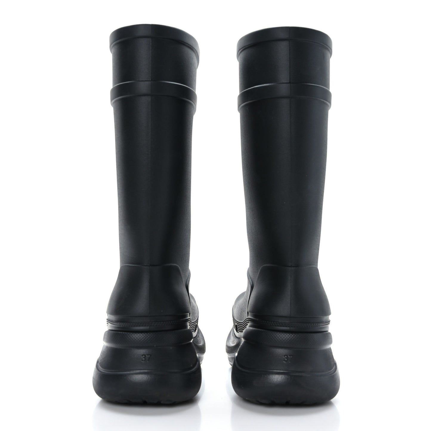 X CROCS Rubber Womens Rain Boots 37 Black