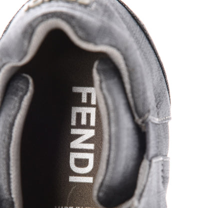 Fendi Coated Canvas FF Mens Low Top Sneakers 7 Grey 10 of 11