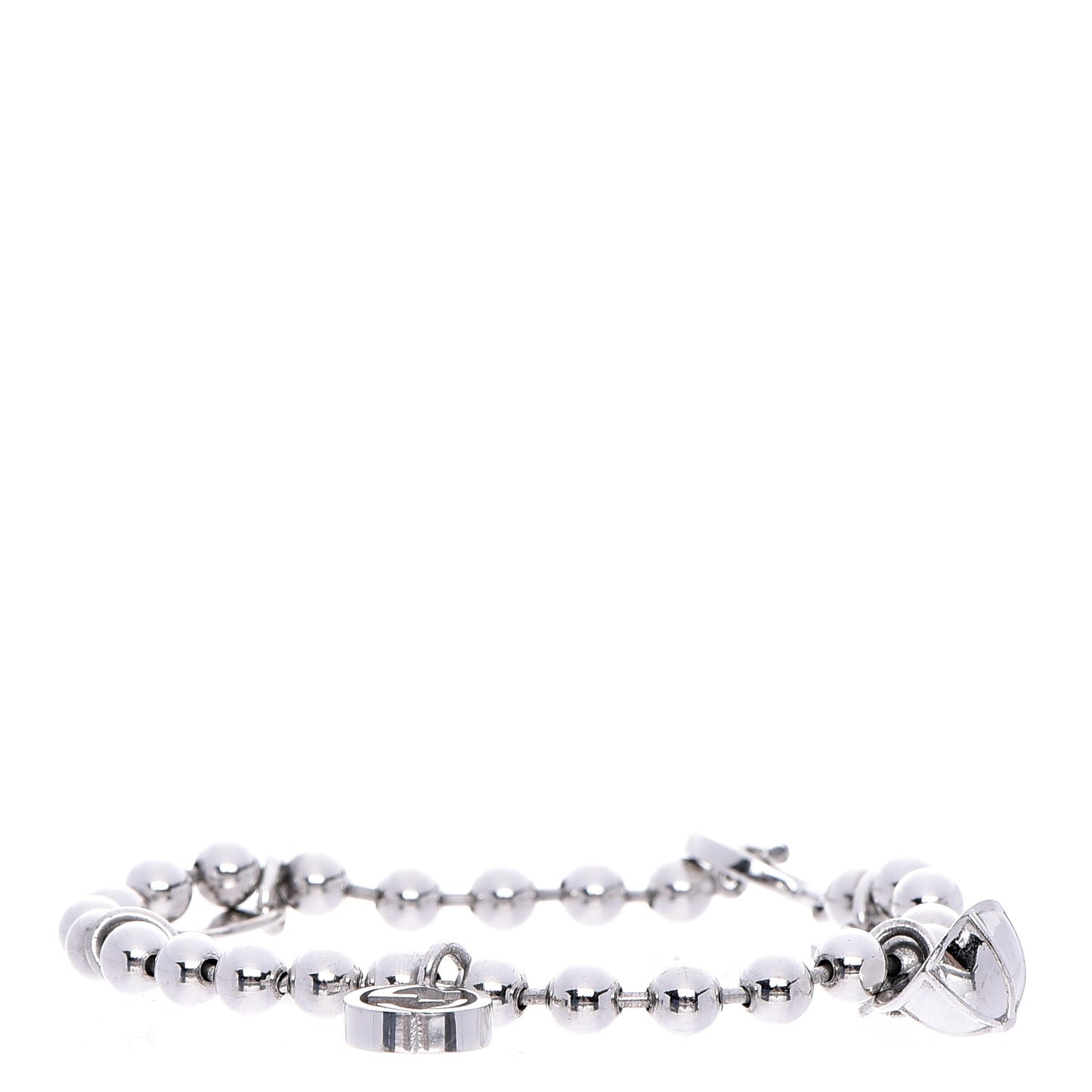 Sterling Silver Boule Five Charm Bracelet