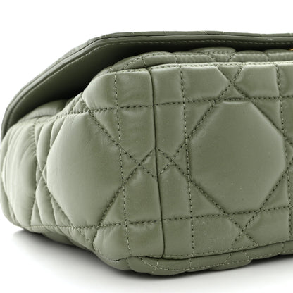 Christian Dior Calfskin Macrocannage Medium Caro Bag Cedar Green 9 of 10