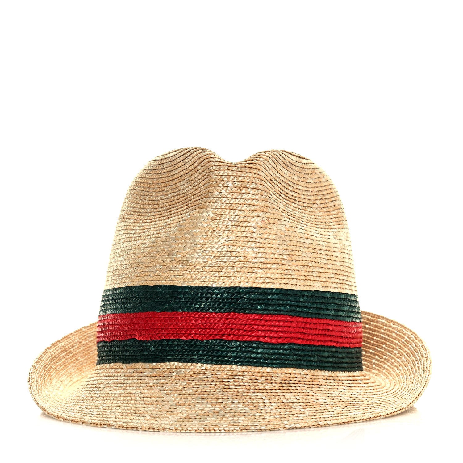 Gucci Abaca Straw Web Fedora Hat M 2 of 7