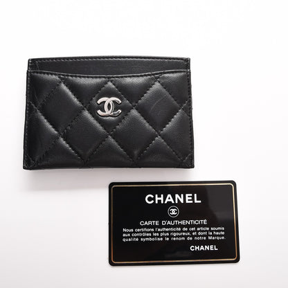 Chanel Lambskin Quilted Card Holder Black 8 of 8