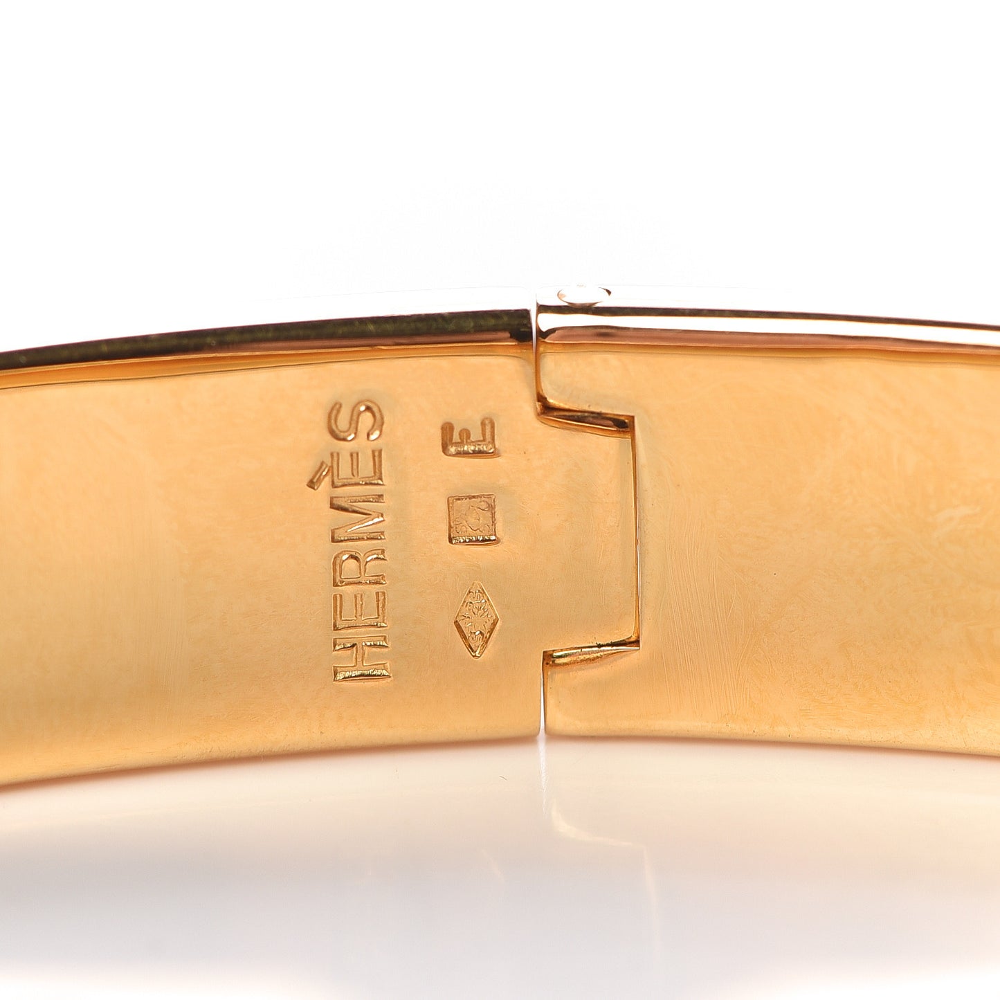 Enamel Narrow Clic Clac H Bracelet GM Craie