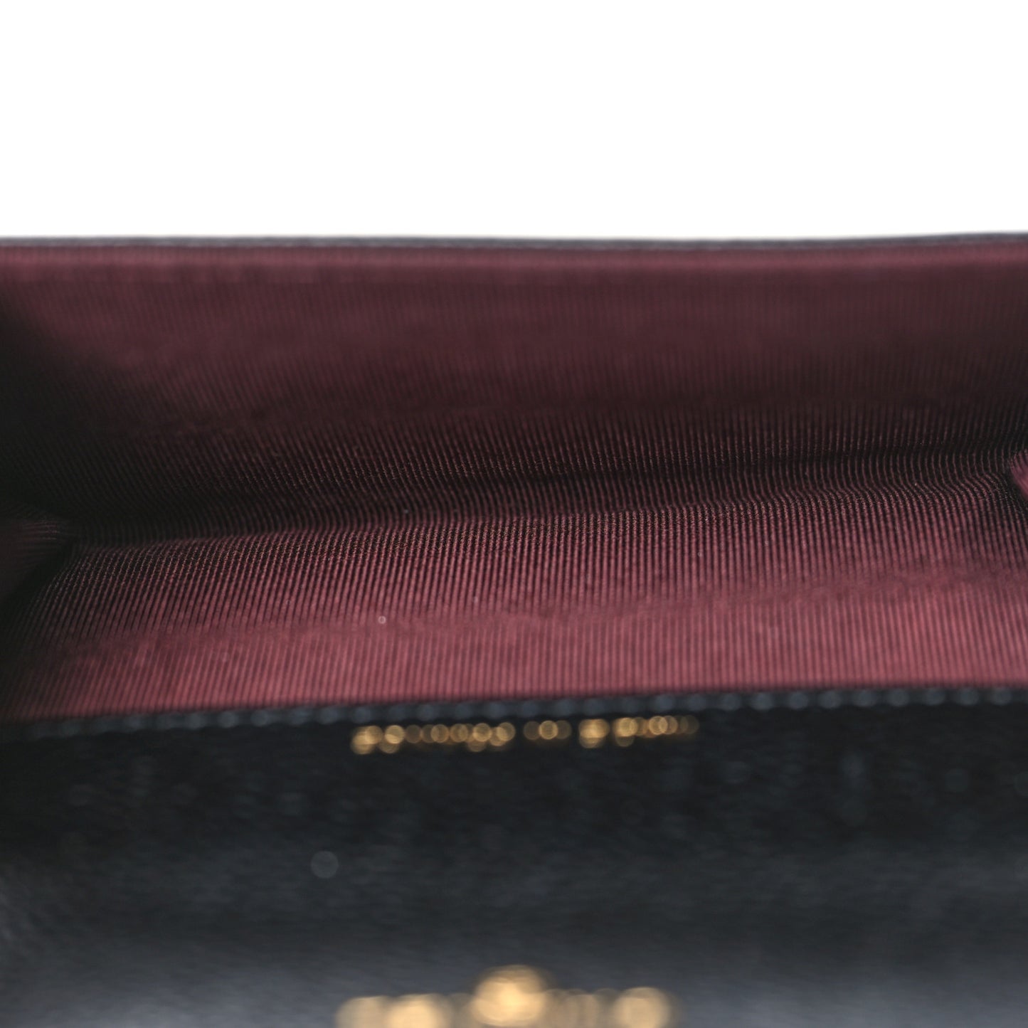 Caviar Quilted Flap Card Holder Wallet Black