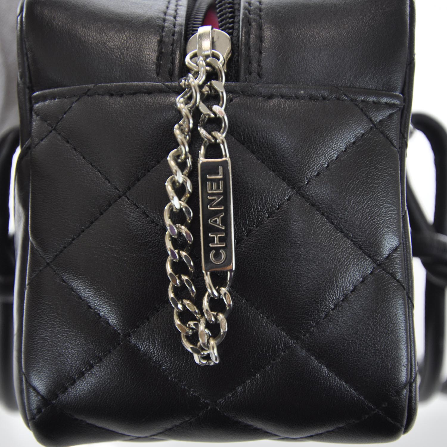 Chanel Calfskin Quilted Small Cambon Bowler Black 9 of 12