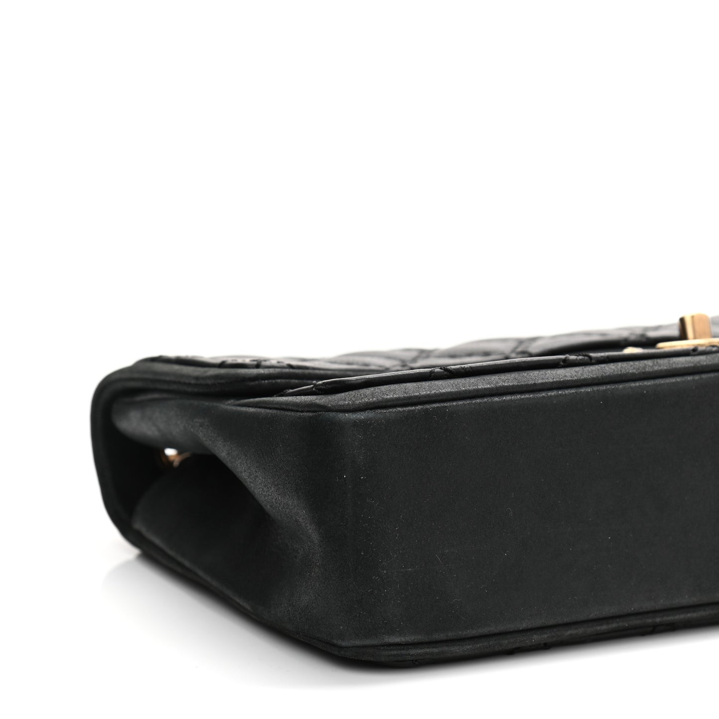 Calfskin Quilted Flap Black