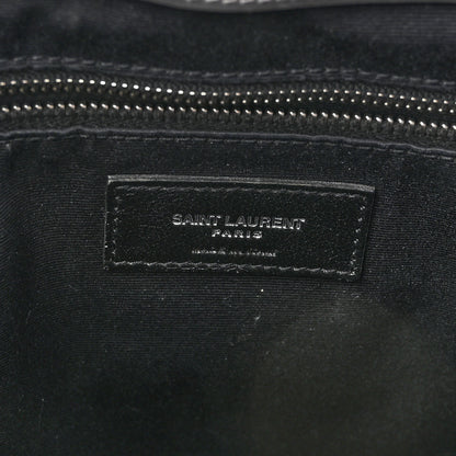 Saint Laurent Calfskin Y Quilted Monogram Large Loulou Shopper Storm 6 of 9
