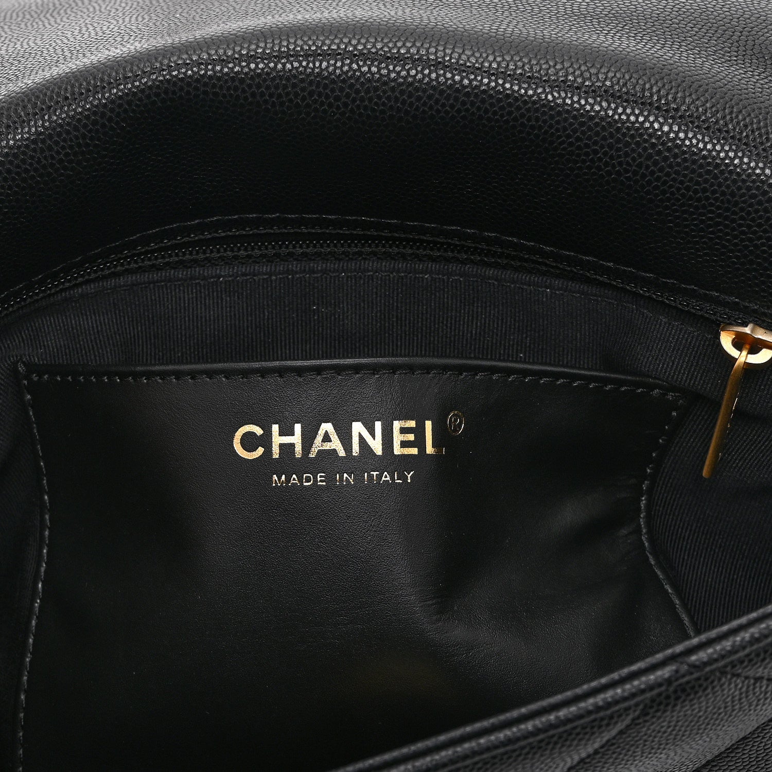 Chanel Caviar Quilted Medium Chain Flap  Black 6 of 10