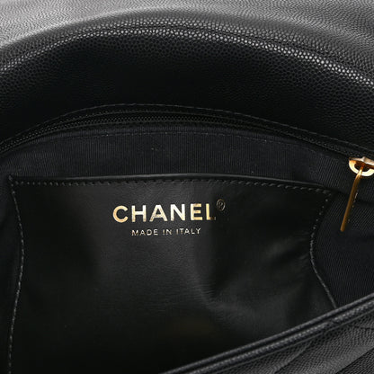 Chanel Caviar Quilted Medium Chain Flap  Black 6 of 10