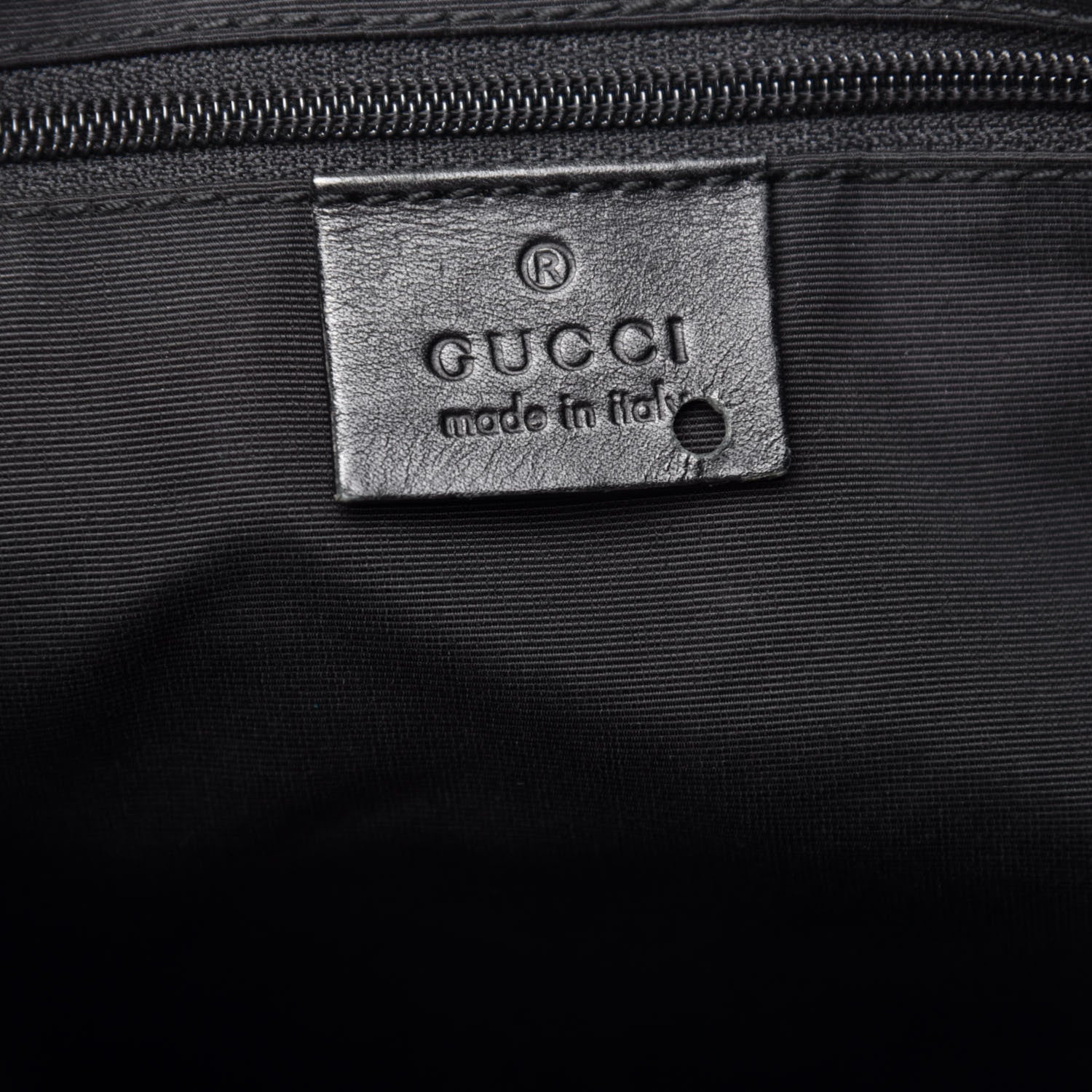 Gucci Denim Monogram Small Jackie O Hobo Black 6 of 10
