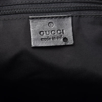 Gucci Denim Monogram Small Jackie O Hobo Black 6 of 10