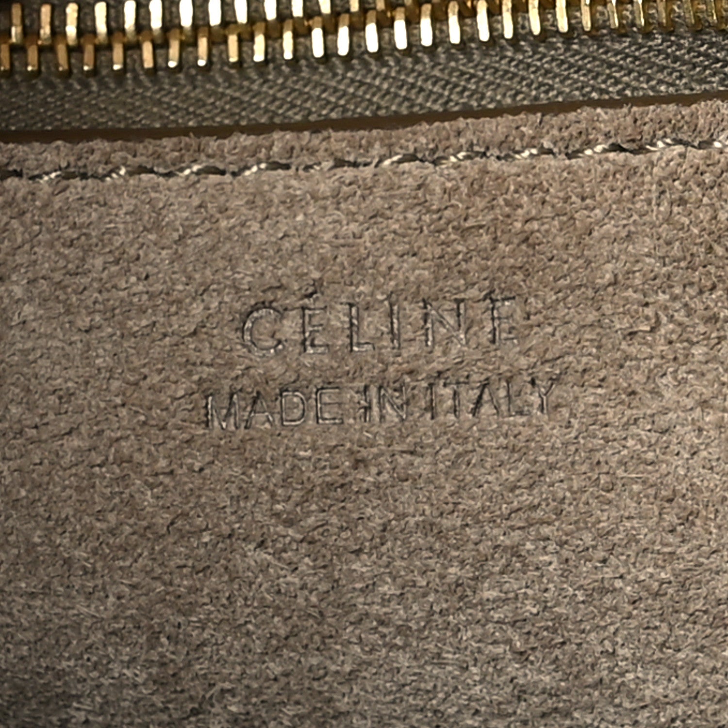 Celine Soft Grained Calfskin Sangle Bucket Bag Taupe 6 of 12