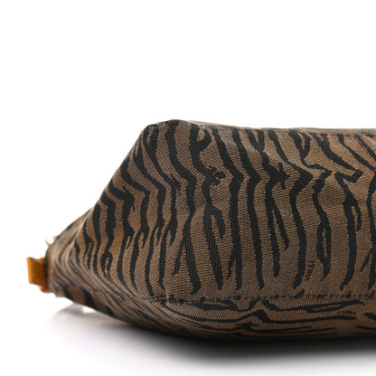 Fendi Canvas Tiger Print Mini Pochette Brown 9 of 10