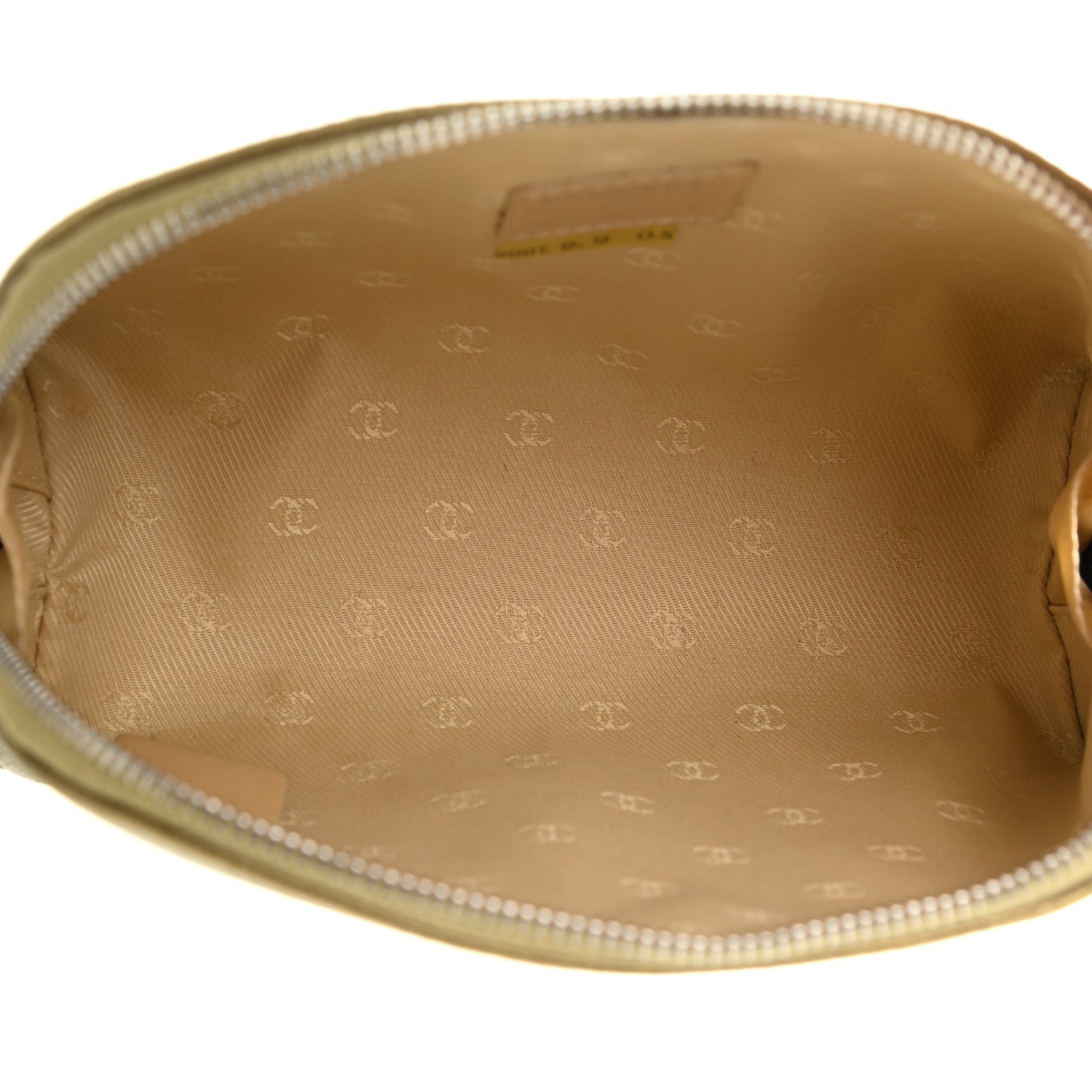 Chanel Metallic Goatskin Cosmetic Case Gold 5 of 8