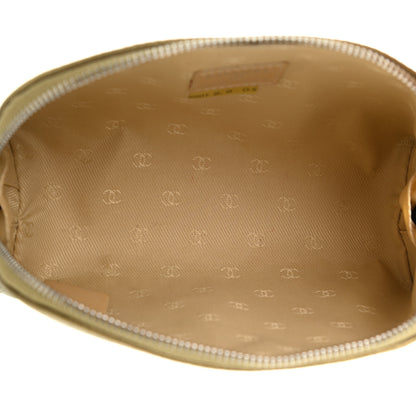 Chanel Metallic Goatskin Cosmetic Case Gold 5 of 8