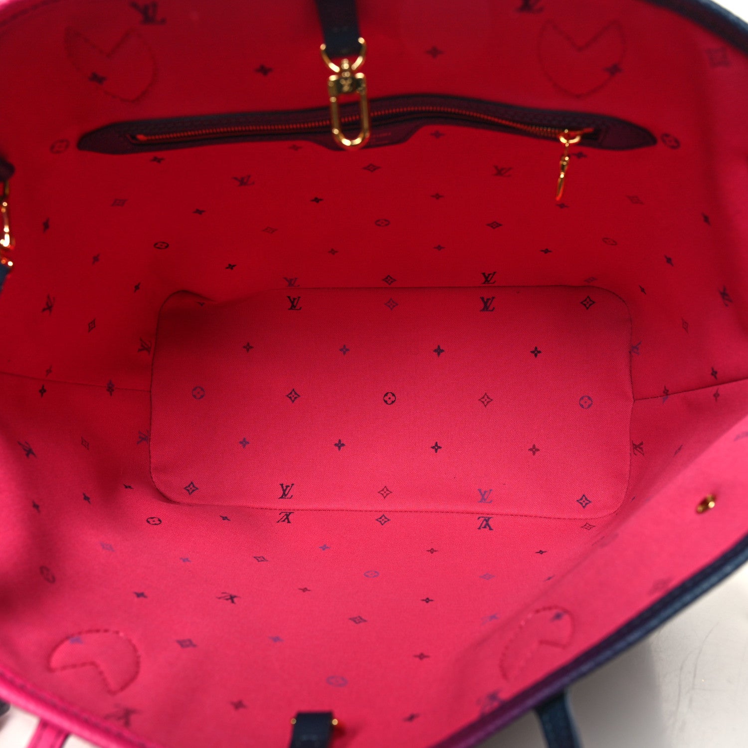 Louis Vuitton Monogram Giant Spring In The City Neverfull MM Midnight Fuchsia 6 of 15