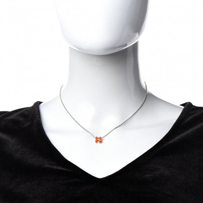 Hermes Palladium Mini Pop H Necklace Orange Graffiti 2 of 7