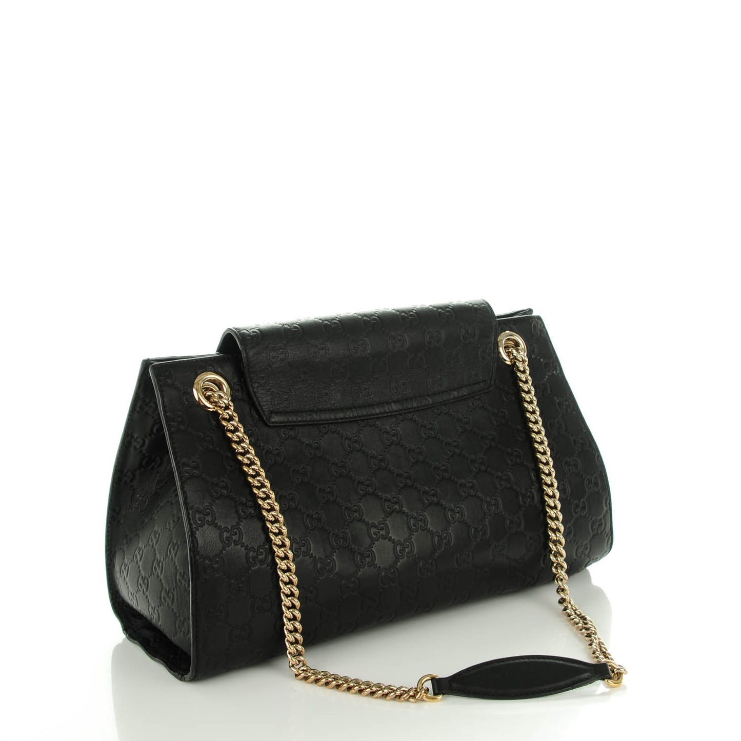 Guccissima Large Emily Chain Shoulder Bag Black