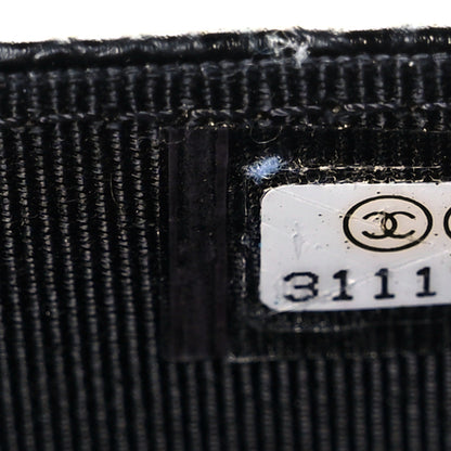 Chanel Caviar Quilted Flap Card Holder Wallet Black 8 of 9