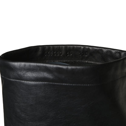 Gucci Deauville Calfskin Cinched Knee High Boots 36 Black 9 of 12