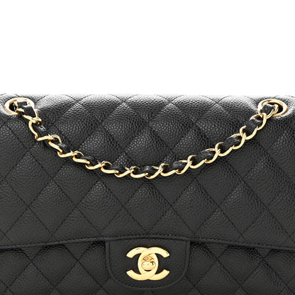 Chanel Caviar Quilted Medium Double Flap Black 8 of 13