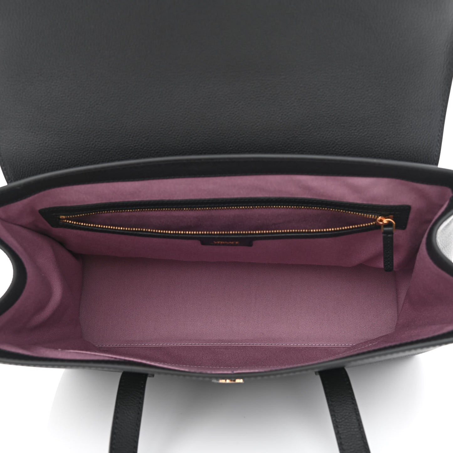 Grained Calfskin La Medusa Tote Black