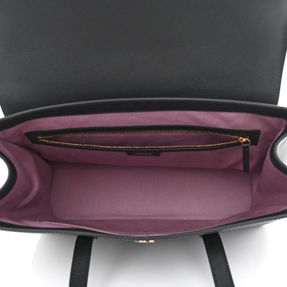 Versace Grained Calfskin La Medusa Tote Black 5 of 10