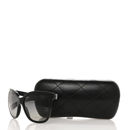 Chanel Acetate Quilted Polarized Butterfly CC Sunglasses 5288-Q Black 8 of 8