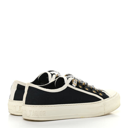 Christian Dior Canvas Womens Walk'n Dior Low Top Sneakers 36.5 Black 4 of 9
