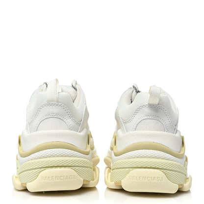 Balenciaga Fabric Mesh Womens Triple S Sneakers 35 White 4 of 8