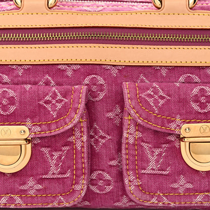 Louis Vuitton Monogram Denim Neo Speedy Fuchsia 8 of 11
