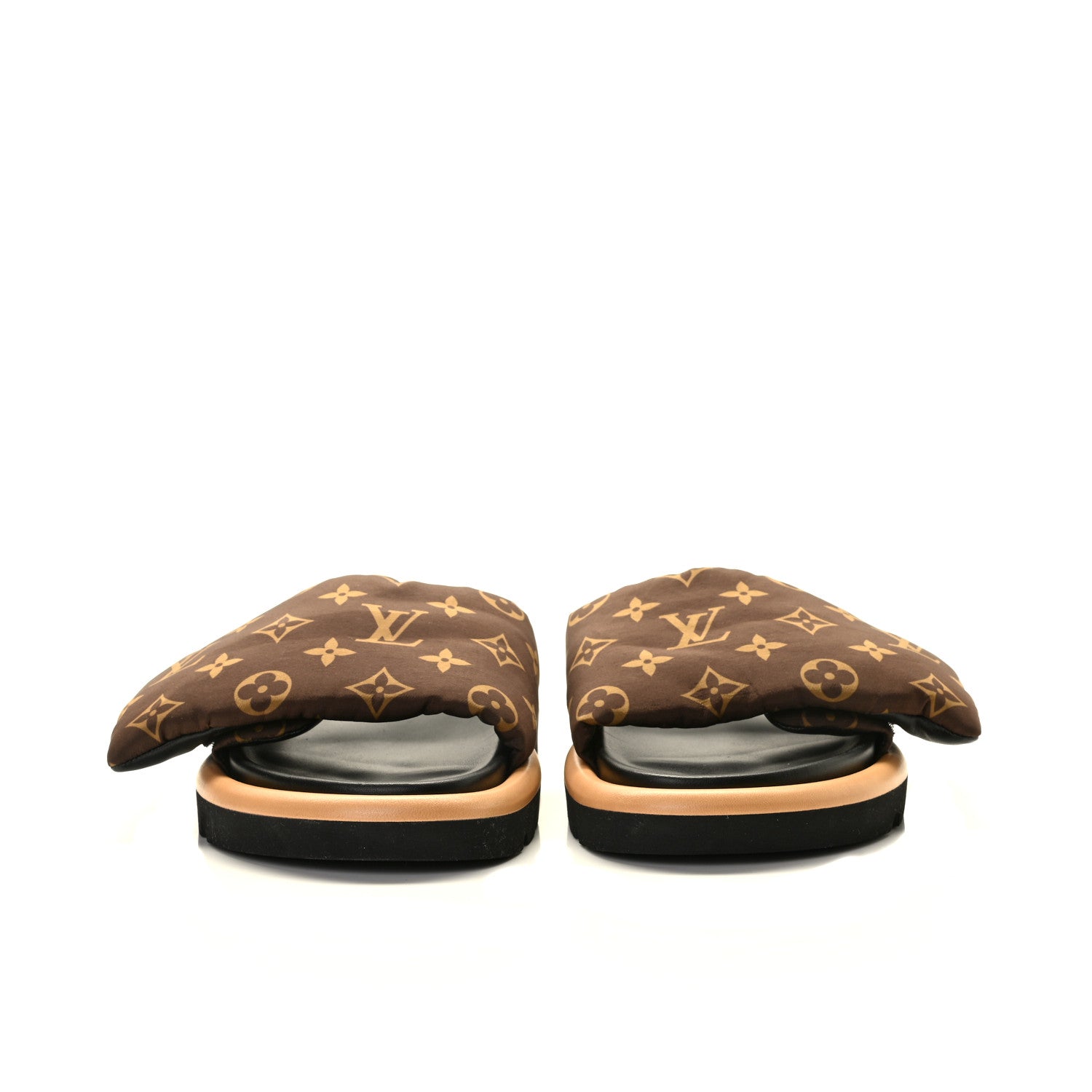 Louis Vuitton Nylon Monogram Pool Pillow Comfort Mule 38 Cacao Brown 3 of 8
