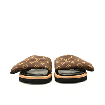 Louis Vuitton Nylon Monogram Pool Pillow Comfort Mule 38 Cacao Brown 3 of 8