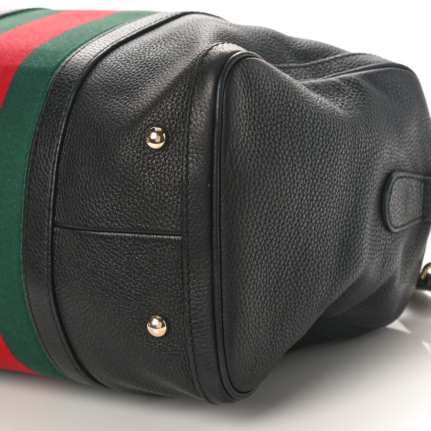 Calfskin Vintage Web Medium Boston Black