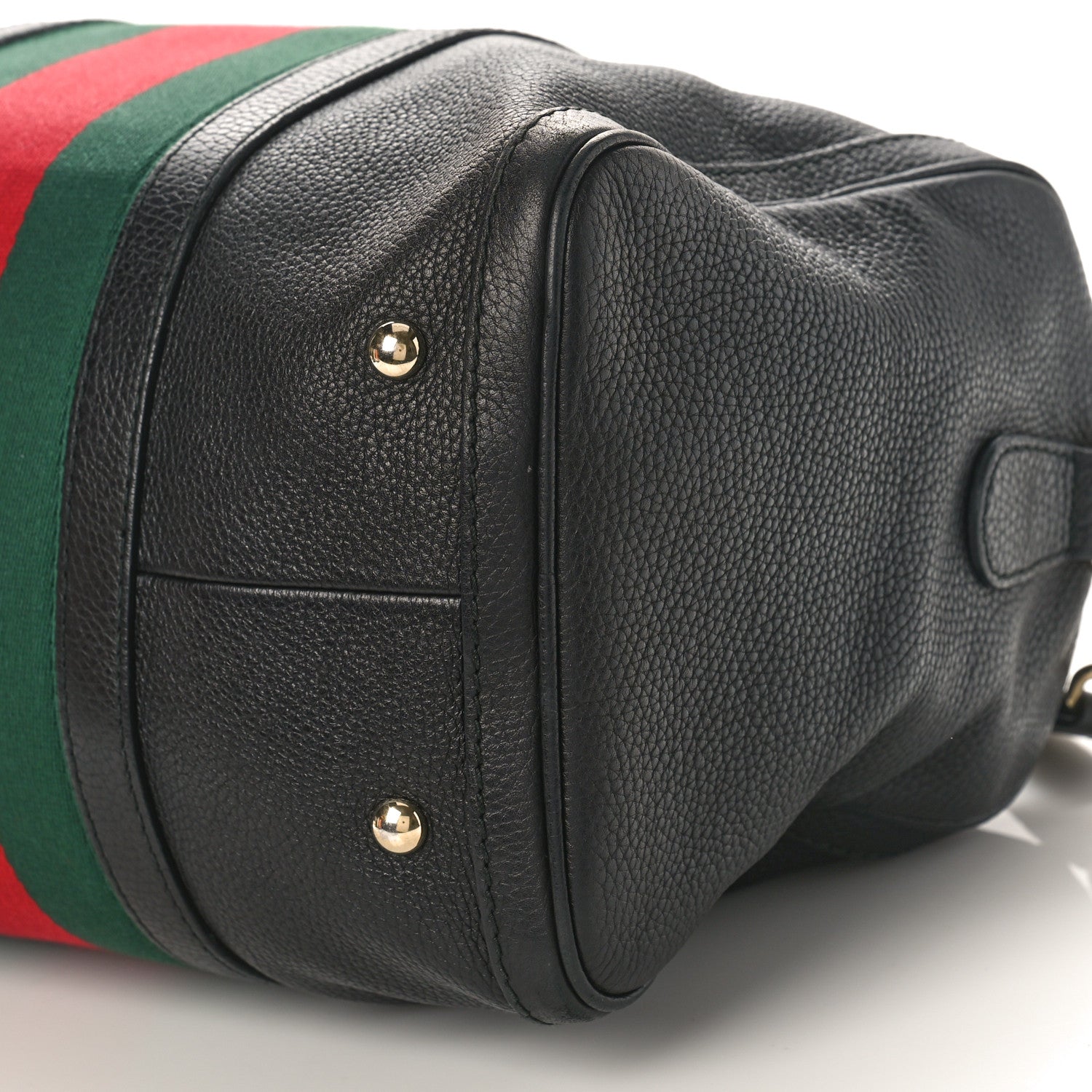 Gucci Calfskin Vintage Web Medium Boston Black 10 of 10