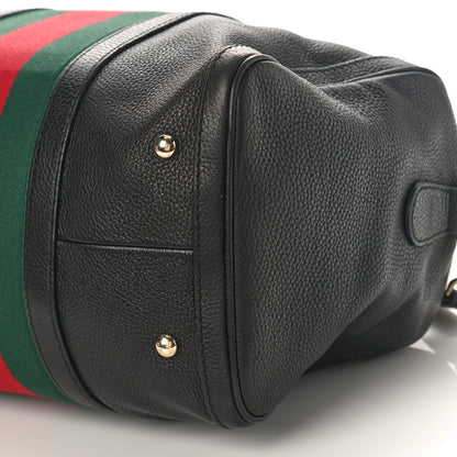 Gucci Calfskin Vintage Web Medium Boston Black 10 of 10