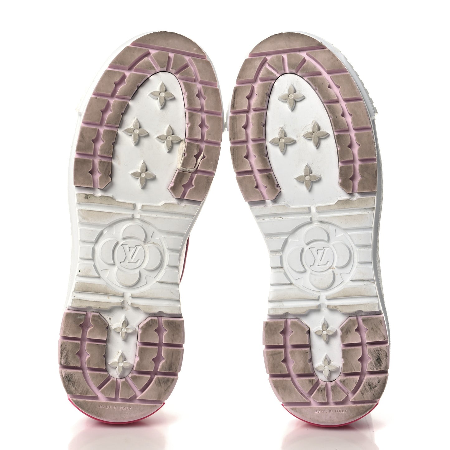 Canvas Monogram LV Squad Sneaker Boots 39 White Pink