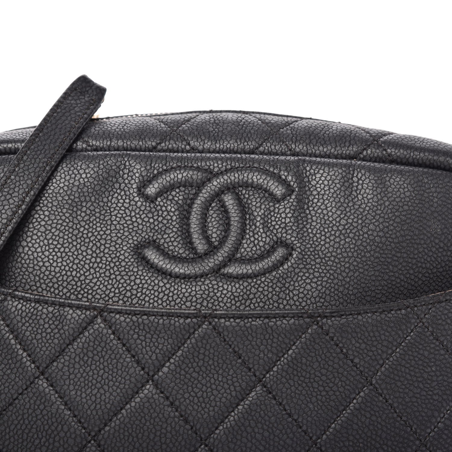 Chanel Iridescent Caviar Quilted Small Coco Tassel Camera Case Black 8 of 11
