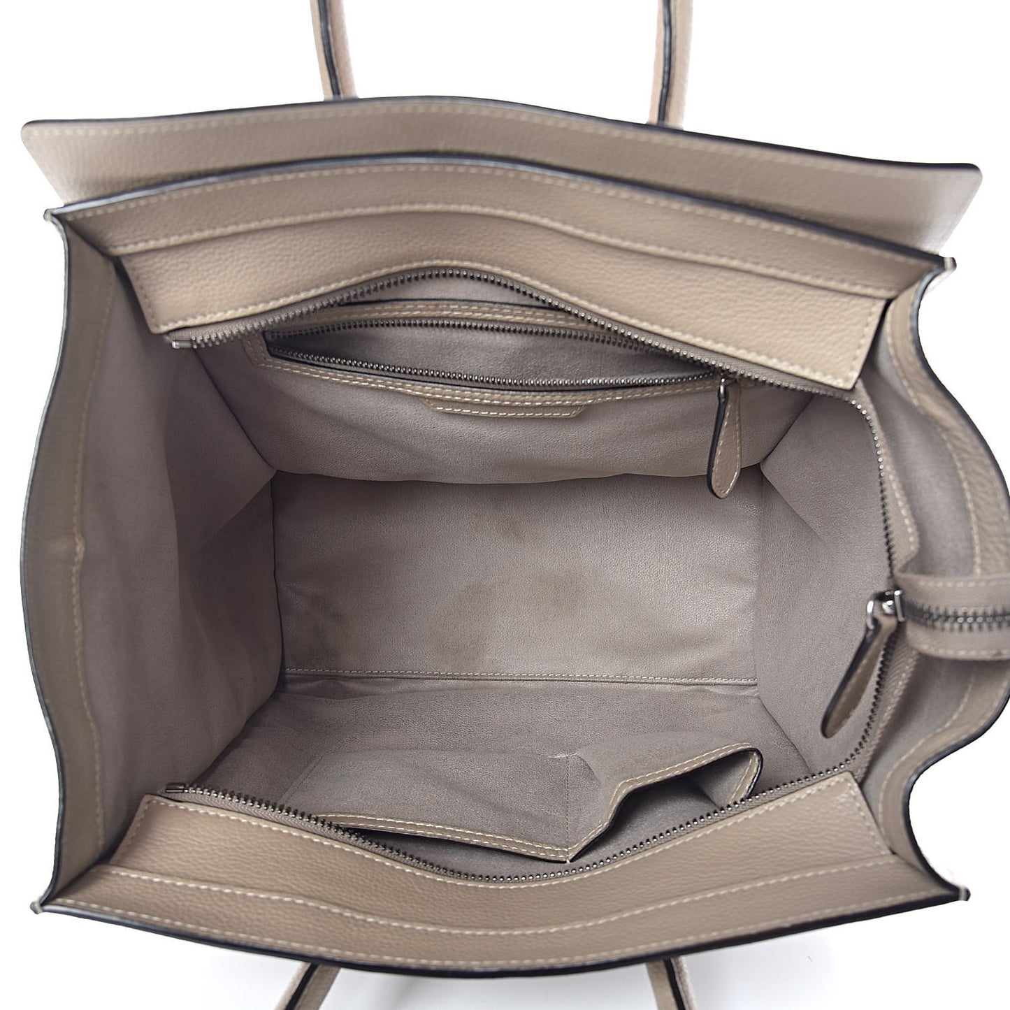 Drummed Calfskin Mini Luggage Dune