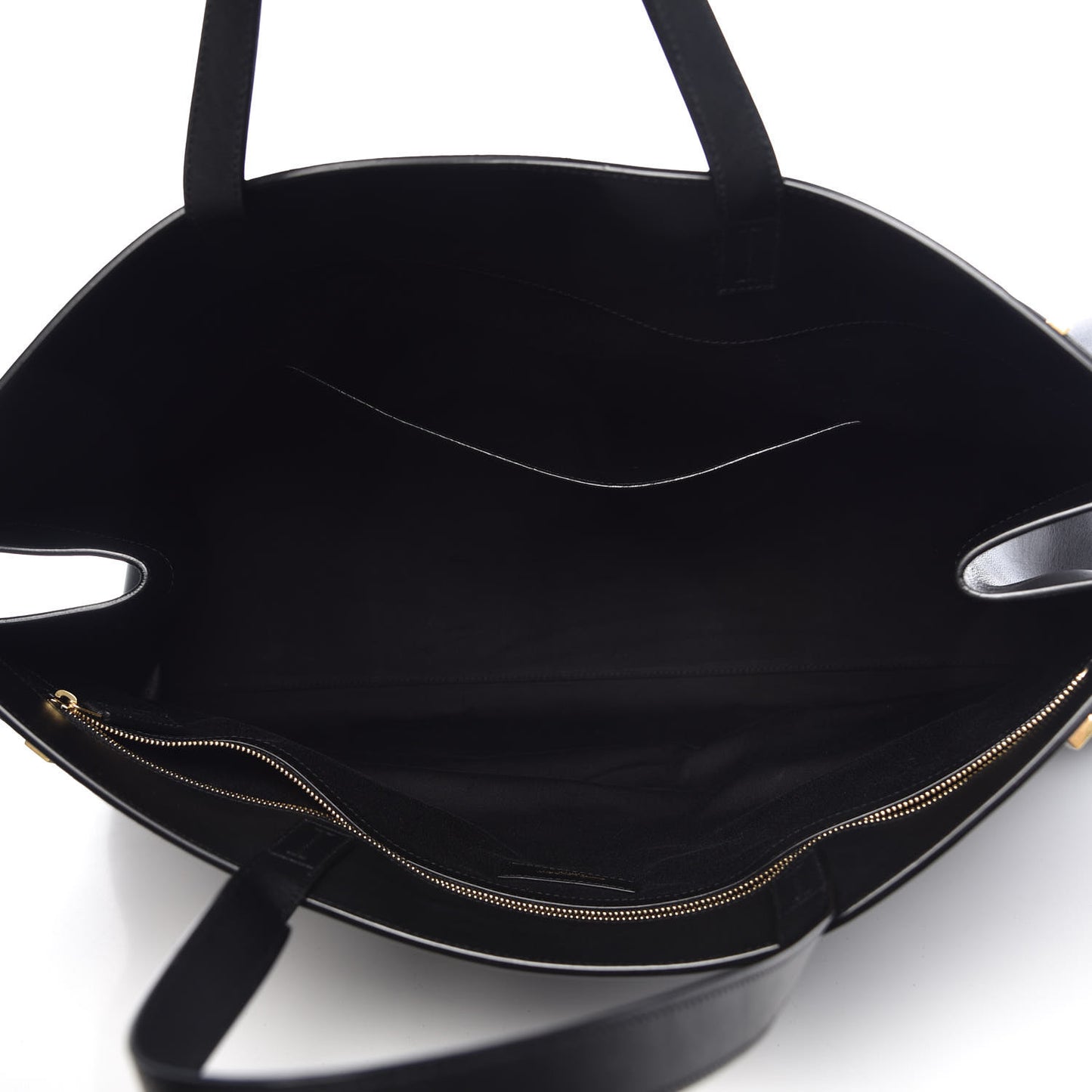 Calfskin Large Manhattan Shopper Tote Black
