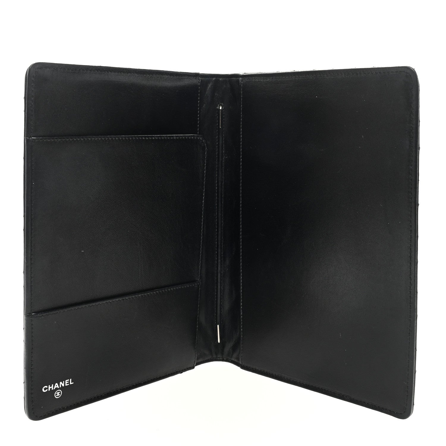 Chanel Lambskin Quilted Large Agenda Cover Black 5 of 6