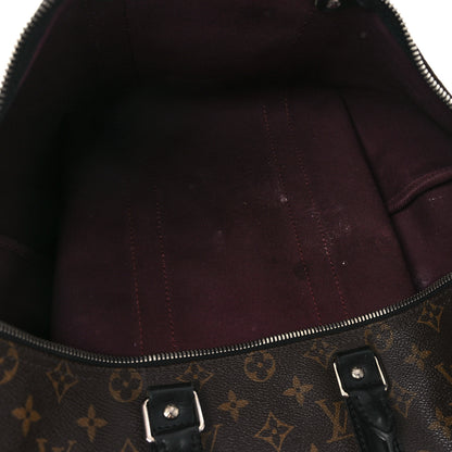 Louis Vuitton Monogram Macassar Keepall Bandouliere 45 10 of 12