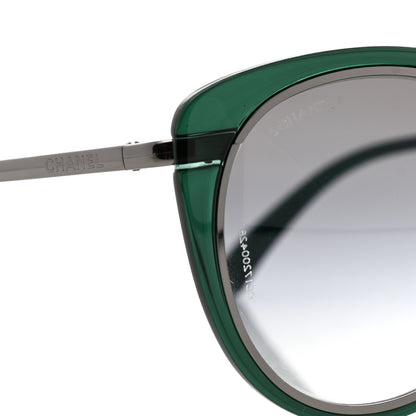 Chanel Round Sunglasses 4202 Green Silver 8 of 8