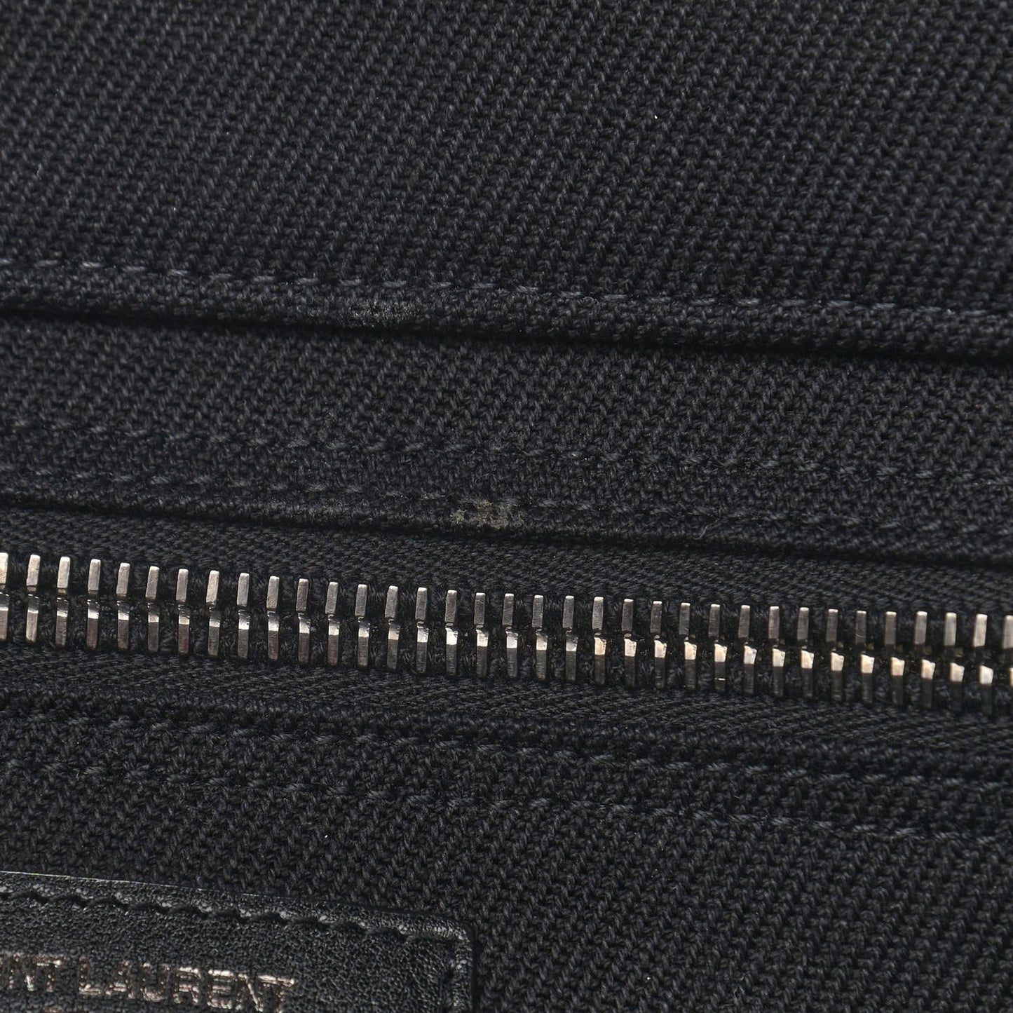 Linen Calfskin Rive Gauche Tote Black