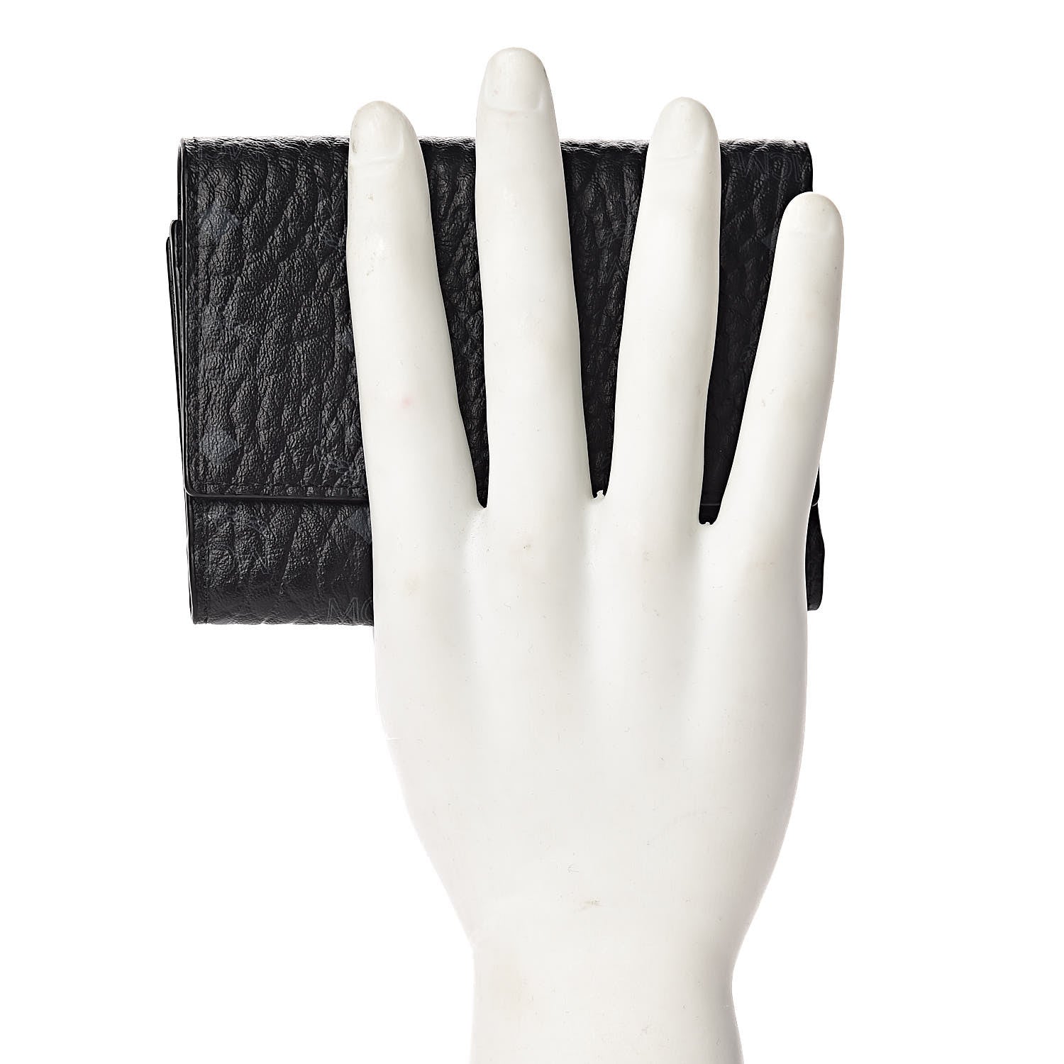 MCM Visetos Tri-Fold Wallet Black 2 of 8