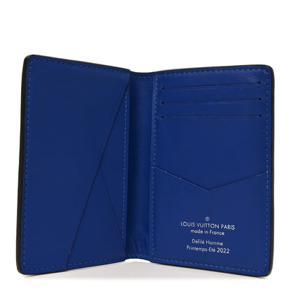 Louis Vuitton Taurillon Illusion Pocket Organizer Bleu Rose 5 of 6