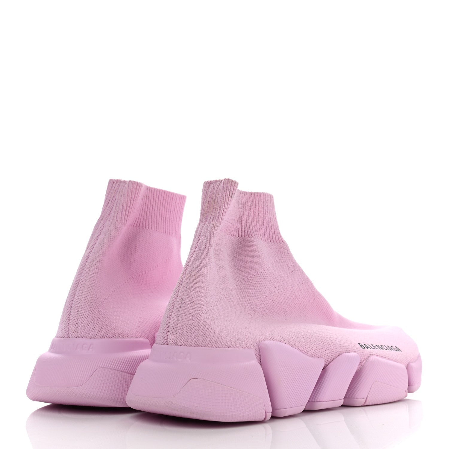 Balenciaga Technical 3D Recycled Knit Womens Speed 2.0 Sneakers 38 Monocolor Light Pink 4 of 11
